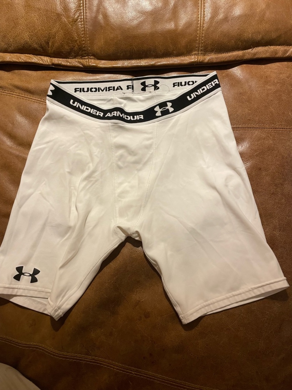 Under Armour White Compression Shorts